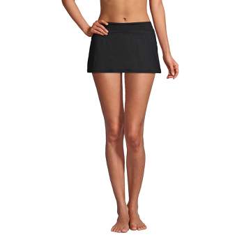 Lands' End Women's Chlorine Resistant Mini Swim Skirt Swim Bottoms