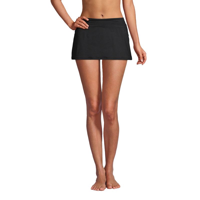Lands' End Women's Chlorine Resistant Mini Swim Skirt Swim Bottoms, 1 of 6