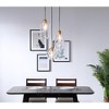 Elegant Lighting Gene 3 light Brass and Clear glass pendant - 2 of 4