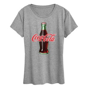 Women's - Coca-cola - Coke Bottle Logo Short Sleeve Graphic T-Shirt - 1 of 4