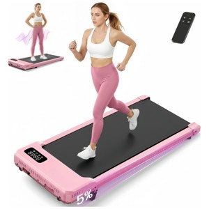 HOMDOX Small Walking Pad Under Desk Compact Portable Treadmill w/Incline| Vibration Massage Plate|2.5HP|Remote Control|LED Display for Home/Office :  Target
