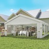 20 x 20 ft Heavy Duty Party Tent Outdoor Gazebo Wedding Tent Event Shelter Carport BBQ with Removable Sidewalls & Windows, Outside Waterproof Canopy - 2 of 4