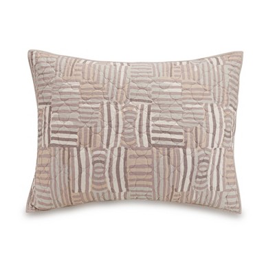 Gray and Taupe Cotton King Quilt Set with Reversible Shams