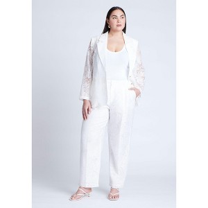 ELOQUII Women's Plus Size Burnout Trouser - 1 of 4