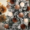 12 PCS Festiva Christmas Tree Ornaments Velvet Balls for Xmas Decor- Multicolor - 4 of 4