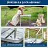 Aluminum 24”x17”Folding Camping Table with MDF Tabletop, Adjustable Height(9"–23") Portable Table for Outdoor, Beach Picnics, and RV Trips - 3 of 4