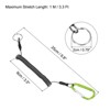 Unique Bargains Retractable Flexible Waterproof Rustproof Lanyard Safety Cord Spiral Lanyard 2 Pcs - 2 of 4