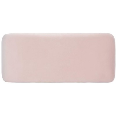 Tenko Light Pink Velvet Modern Accent Bench