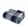 Brooklyn Loom 50"x70" Dusted Plaid Throw Blue - 3 of 4