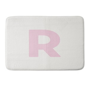 Deny Designs April Lane Art Block Monogram Memory Foam Bath Mat - 1 of 4