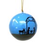 Slickblue Set of 4" Handcrafted Papier-Mâché Ornaments – Choose from Snowflake, Flower, or Nativity Designs with Loop - 3 of 3