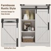 Farmhouse Storage Cabinet with Drawers and Sliding Door for Bathroom, Kitchen, Living Room - 3 of 4