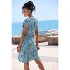 Women's Smocked Waist Printed Dress - LASCANA - 3 of 4