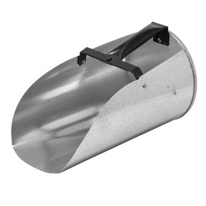 FARM-TUFF Galvanized Metal Poultry Feed Scoop with Enclosed Handle for Chicken, Livestock, Bird, Farm Animal, Dog and Cat Food, Multi-Quart Capacity - 1 of 1