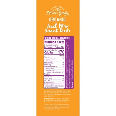 Nature's Garden Snacks Organic Trail Mix - 10.8oz/9ct