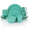 Gibson Home 16 Piece Siam Stoneware Dinnerware Set in Green - 2 of 4