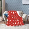 Christmas Throw Blanket for Men Women, Snowmen and Snowflakes Birthday Gifts, Soft Warm Flannel Christmas Decorations for Home. - 2 of 4