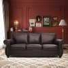 Mid-Century Vintage 3 Seater Sofa with Rivet Design - 2 of 4