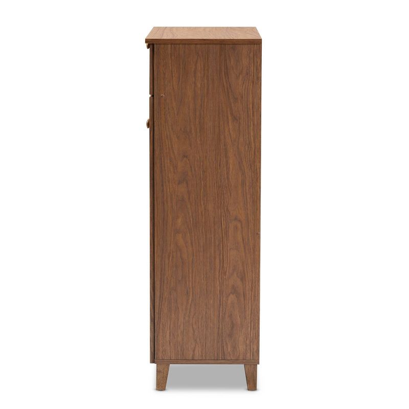 Shelf Wood Shoe Storage Cabinet with Drawer Coolidge - Baxton Studio, 4 of 11