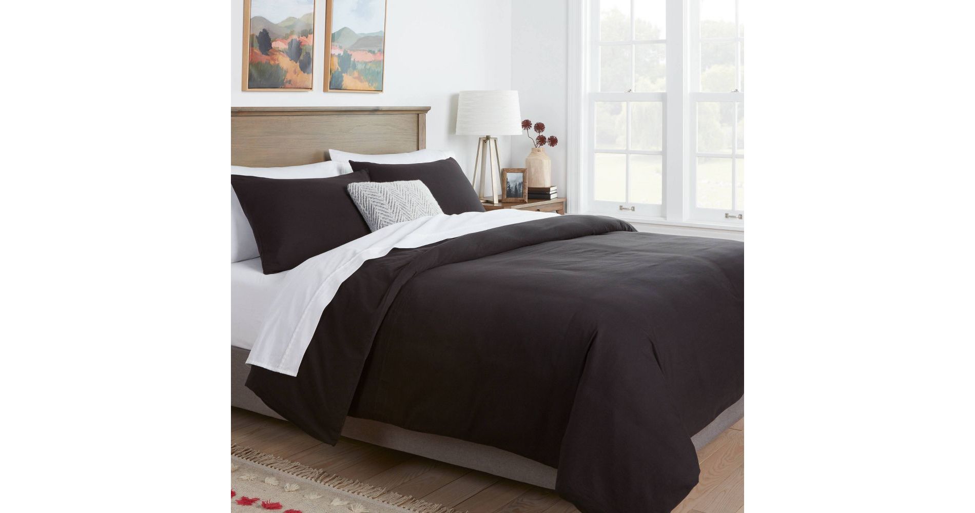 Open Box (Final Sale) - Washed Cotton Sateen Duvet Cover and Sham Set - Threshold