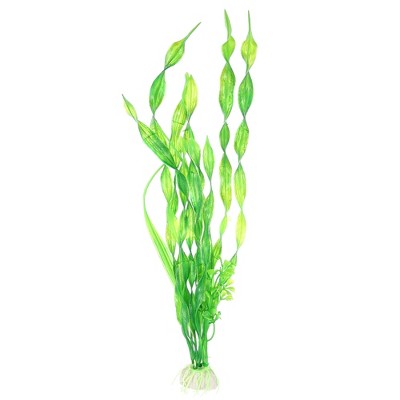 Unique Bargains Plastic Artificial Water Plants Aquarium Decorations Grass Green 12.2" Height 1 Pc