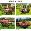 Acekool 1600 Lbs Steel Garden Cart, Heavy Duty Yard Utility Wagon with Dual Dump Modes, All-Terrain Wheels, Universal Hitch for Lawn Farm - 4 of 4