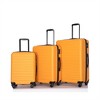 BEAFUP 3 Piece Luggage Sets ABS Lightweight Suitcase with Two Hooks, Spinner Wheels, TSA Lock, (20/24/28) - 2 of 4