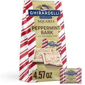 Ghirardelli Christmas Peppermint Bark Milk Chocolate Squares - 4.57oz - 1 of 4