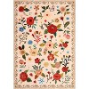Garvee Floral Area Rug -Machine Washable Large Rugs, Non Slip Vintage Low Pile Soft Carpet, for Bedroom, Dining Room - 4 of 4