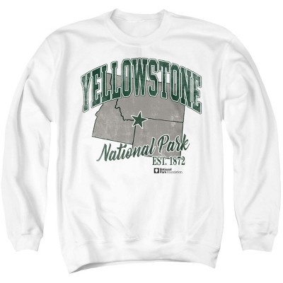 Men's Yellowstone National Park State Line Crewneck Sweatshirt