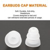Unique Bargains Soft Silicone Noise Reduce Three Flanges Clear Earbuds Tips 5mm Inner Hole 10 Pcs - 4 of 4