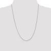Black Bow Jewelry 1.15mm 14k White Gold Solid Rolo Pendant Chain - 2 of 4