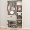 Aheaplus 40'' W Freestanding Closet System Walk-in Closet Organizer with Drawers and Hanging Rod - 3 of 4