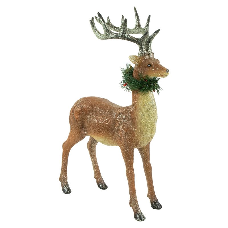 Northlight 15.5" Glittered Brown Standing Christmas Decoration, 4 of 6