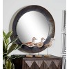 Industrial Metal Wall Mirror Gray - Olivia & May: Entryway, No Assembly Required, 34.5" - 2 of 4