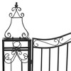 vidaXL Garden Gate Black 47.6"x3.1"x39.4" Wrought Iron - 4 of 4