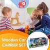 Leo & Friends Wooden Car Carrier Set - 2 of 4