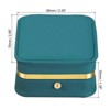 Unique Bargains Velvet Cloth PU Leather Single Slot Jewelry Holder Necklace Box - 2 of 4