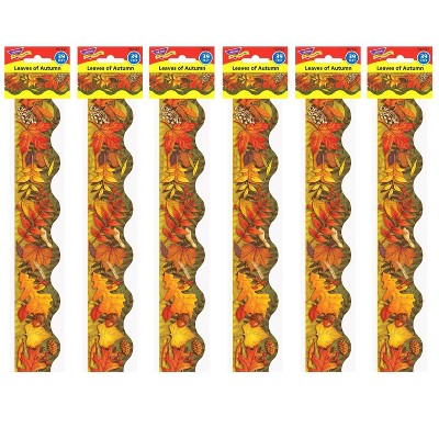 6pk 39ft Leaves of Autumn Terrific Trimmers Classroom Borders - TREND