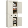 NicBex Storage Buffet Cabinet 72" Freestanding Kitchen Pantry Floor Sideboard Cabinet with 4 Doors, Drawer and 3 Adjustable Shelves - 4 of 4