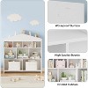 Kids Bookshelf with 9 Storage Cubbies Dollhouse Bookcase Toy Storage Organizer Toddlers Playhouse Wooden Bookshelf Playroom Organization - 4 of 4