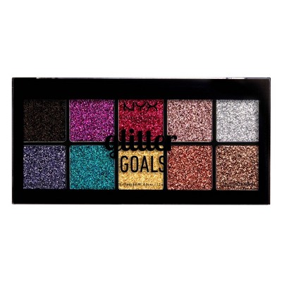 NYX Professional Makeup Glitter Goals Cream Pro Eye Shadow Palette - 3.61oz