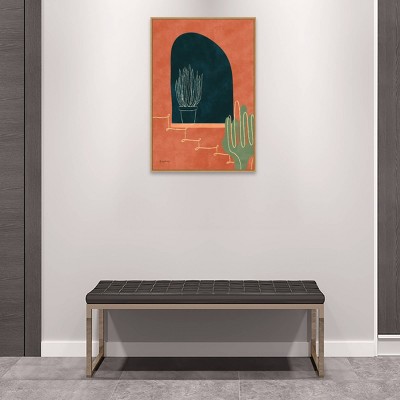 Desert Succulents Framed Canvas Wall Art Print