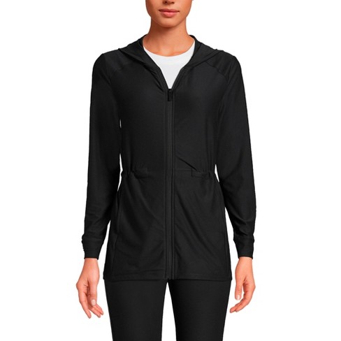 Lands' End Women's Petite Soft Performance Full Zip Hoodie - X-small -  Black : Target