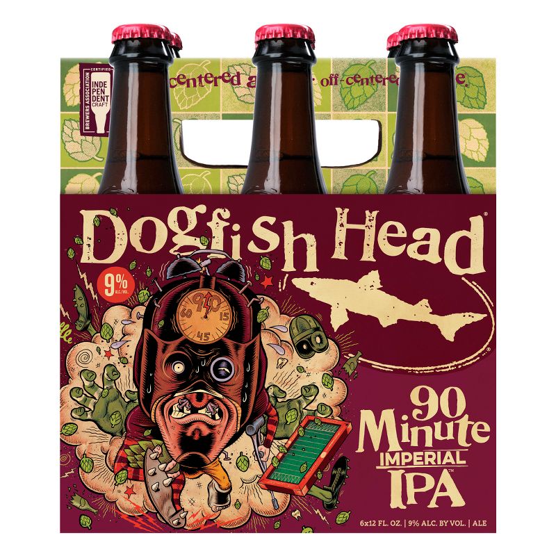 Dogfish Head 90 Minute Imperial IPA Beer - 6pk/12 fl oz Bottles, 5 of 9