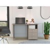 NicBex 47.2 Inch Computer Home Office Desk with 3 Drawers and 1 Shelf for Study Room,Bedroom and Office,Oak - 2 of 4