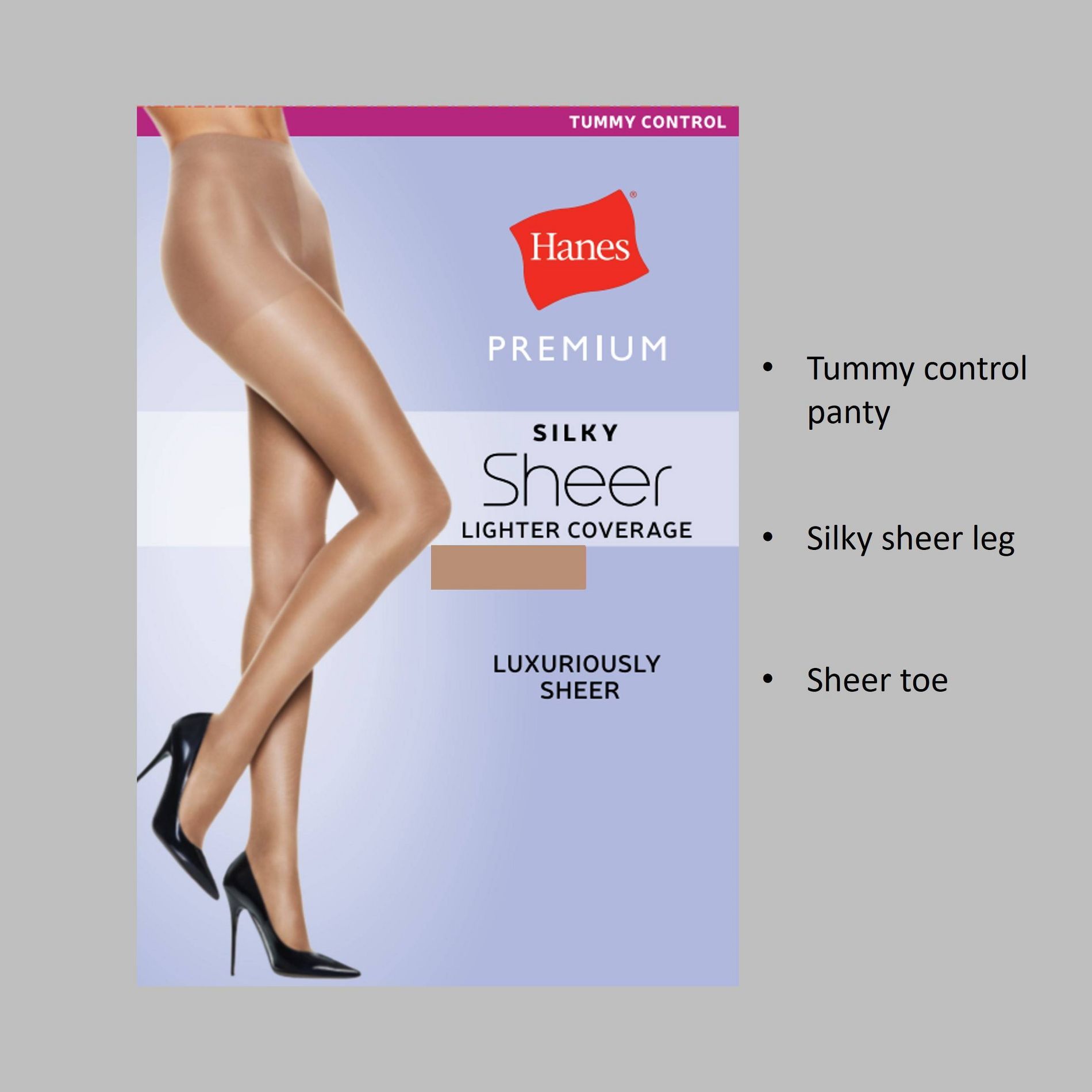 Hanes® Premium Women's Silky Sheer Control Top Pantyhose
