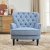 NicBex Modern Nailhead Trim Button-Tufted Accent Chairs for Living Room,Comfy Upholstered Lounge Chair with Curved Backrest - 2 of 4