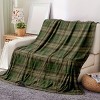 Military Green Plaid Blanket, Perfect for Home Decor or Military Gifts, Traditional Plaid Design, Christmas Gift. - 2 of 4