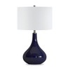 Hudson and Canal 25.5" Tall Drum Table Lamp with Fabric Shade - 2 of 4